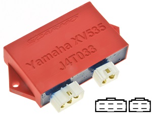 Yamaha XV535 Virago igniter ignition module CDI TCI Box (J4T033, 3BT-00XV535 Virago igniter ignition module TCI CDI Box (J4T033)
