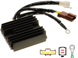 CARR9714-KTM - MOSFET voltage regulator rectifier (SH541SA, BAJA JG402003)