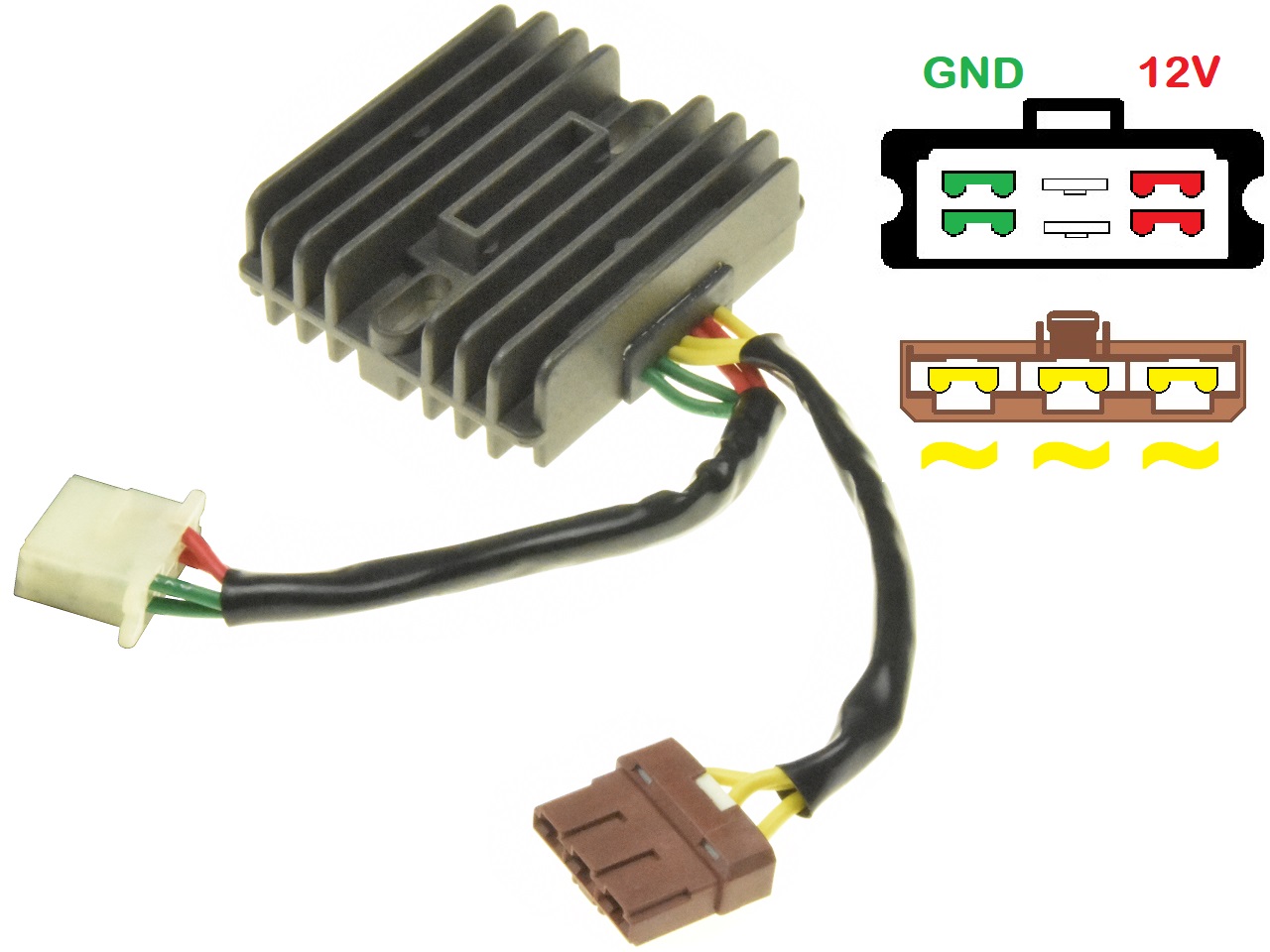 CARR9714-RSV-SL - MOSFET voltage regulator rectifier Aprilia RSV 1000 SL1000 Falco (AP8124267, SH541G-12) CARR9714-RSV-SL - MOSFET voltage regulator rectifier Aprilia RSV 1000 SL1000 Falco (AP8124267, SH541G-12)