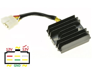 CARR201-YY - MOSFET Benzhou Quantum YY125 YY 125 Voltage regulator rectifier (LH0909) CARR201-YY - MOSFET Benzhou Quantum YY125 YY 125 Voltage regulator rectifier (LH0909)