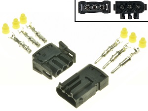 BMW C400 F650 F700 F800 voltage regulator rectifier connector set (AMP 1-828817-1, BMW 1378114, PA66) BMW C400 F650 F700 F800 voltage regulator rectifier connector set (AMP 1-828817-1, BMW 1378114, PA66)