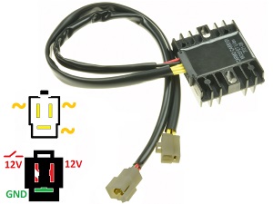 CARR104-Mash - 650 X-ride MOSFET Voltage regulator rectifier (201223TT3210055) CARR104-Mash - 650 X-ride MOSFET Voltage regulator rectifier (201223TT3210055)