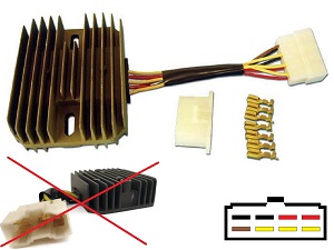 CARR1271 Kawasaki KLF400 MOSFET Voltage regulator rectifier CARR1271 Kawasaki KLF400 MOSFET Voltage regulator rectifier