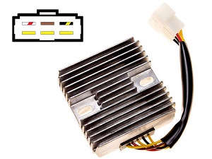 CARR204-ER5 Kawasaki Zephyr ER5 MOSFET Voltage regulator rectifier CARR204-ER5 Kawasaki Zephyr ER5 MOSFET Voltage regulator rectifier
