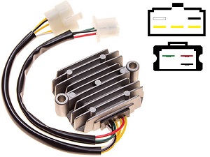 CARR211 Honda CB MOSFET Voltage regulator rectifier (SH234-12, SH236-12, SH236A-12, SH236B-12, SH538-12, SH255-12)