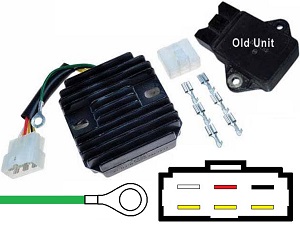CARR231 - Honda CB750 Nighthawk CB1000 CBR1000F Hurricane ST1100 Pan European MOSFET Voltage regulator rectifier (Rotor-2) CARR231 - Honda CB750 Nighthawk CB1000 CBR1000F Hurricane ST1100 Pan European MOSFET Voltage regulator rectifier (Rotor-2)