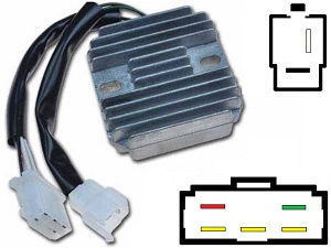 CARR331 - Kawasaki KZ750 MOSFET Voltage regulator rectifier (rotor-2) CARR331 - Kawasaki KZ750 MOSFET Voltage regulator rectifier (rotor-2)