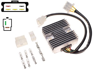 CARR341 - Kawasaki Z650 KZ650 MOSFET Voltage regulator rectifier CARR341 - Kawasaki Z650 KZ650 MOSFET Voltage regulator rectifier