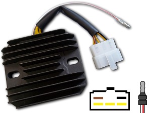 CARR371 - Kawasaki KZ Z MOSFET Voltage regulator rectifier CARR371 - Kawasaki KZ Z MOSFET Voltage regulator rectifier