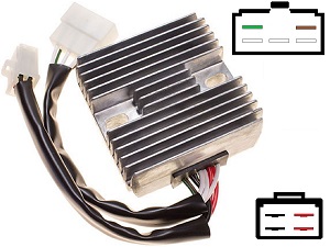 CARR411 - Yamaha XJ1100 MOSFET Voltage regulator rectifier 10M-A0 / SH252 CARR411 - Yamaha XJ1100 MOSFET Voltage regulator rectifier 10M-A0 / SH252