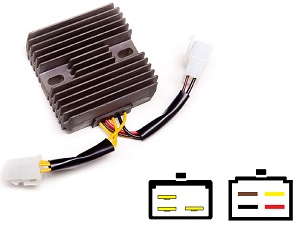 CARR20471 - Kawasaki Z1300 MOSFET Voltage regulator rectifier (SH230-12, SH530-12 Shindengen)