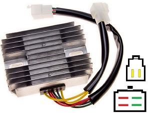 CARR521 Ducati MG 2-fase MOSFET Voltage regulator rectifier 54040131A / SH673-12