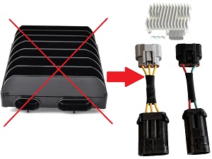 Harley Davidson OEM 74700042 - FH012AA FH015AA FH020AA SH847 SH775AA extension cable 8 cm for CARR5925 Harley Davidson OEM 74700042 - FH012AA FH015AA FH020AA SH847 SH775AA extension cable 8 cm for CARR5925