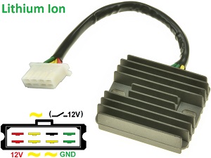CARR291-LI - Honda CB750A GL1000 GL1100 GL1200 GoldWing MOSFET Voltage regulator rectifier - Lithium Ion CARR291-LI - Honda CB750A GL1000 GL1100 GL1200 GoldWing MOSFET Voltage regulator rectifier - Lithium Ion