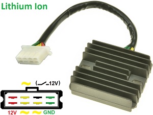 CARR291-LI - Honda CB750A GL1000 GL1100 GL1200 GoldWing MOSFET Voltage regulator rectifier - Lithium Ion