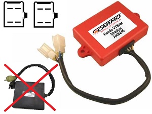 Honda VT500 VT500C Shadow PC08 igniter ignition module CDI TCI Box (AKBZ46, 131100-4500, 30410-MF5-751) Honda VT500 VT500C Shadow PC08 igniter ignition module CDI TCI Box (AKBZ46, 131100-4500, 30410-MF5-751)