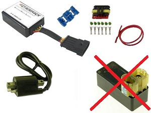 Honda XLR125 improved igniter ignition module CDI TCI Set Honda XLR125 improved igniter ignition module CDI TCI Set