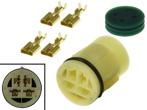 XRV750 - Motorbike Connector plug waterproof (round) XRV750 - Motorbike Connector plug waterproof (round)