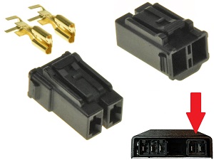 CARR2102 Honda stator connector for voltage regulator rectifier 2 pole FH014AA / SH750AA CARR2102 Honda stator connector for voltage regulator rectifier 2 pole FH014AA / SH750AA