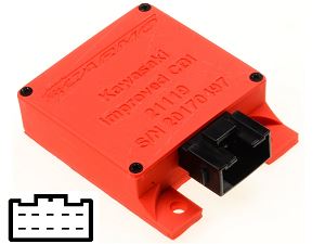Kawasaki GPz400 ZX400 ZL400 igniter ignition module CDI TCI Box 21119-1207, 21119-1208, 21119-1132 Kawasaki GPz400 ZX400 ZL400 igniter ignition module CDI TCI Box 21119-1207, 21119-1208, 21119-1132