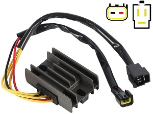 CARR104-DRZ-KLX - Kawasaki KLX400 Suzuki DRZ400 MOSFET Voltage regulator rectifier (21066-S005, 32800-29F00, SH572E-12)