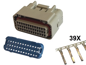 39 way Kawasaki Suzuki ECU CDI ECM motorcyle connector set grey - female complete  39 way Kawasaki Suzuki ECU CDI ECM motorcyle connector set grey - female complete