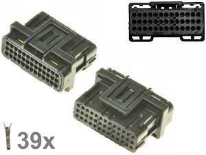 Kawasaki Suzuki Honda 39 way ECU CDI ECM motorcyle connector black Kawasaki Suzuki Honda 39 way ECU CDI ECM motorcyle connector black