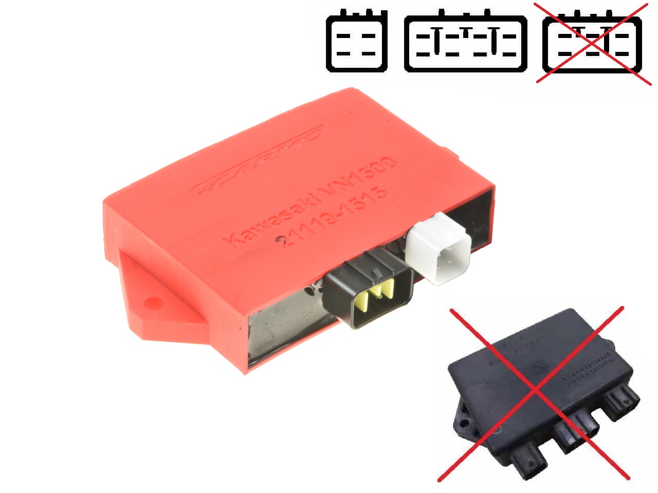 Kawasaki VN1500 Vulcan igniter ignition module CDI TCI Box 21119-1515 J4T08774 Kawasaki VN1500 Vulcan igniter ignition module CDI TCI Box 21119-1515 J4T08774