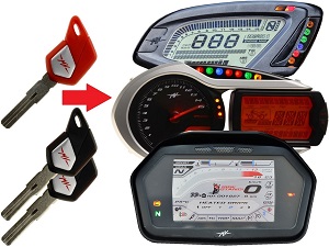 MV Agusta programming 3x transponder chip key → unit MV Agusta programming 3x transponder chip key → unit