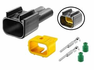 RFW-2P090-M set - Male motorbike connector 2 pole RFW-2P090-M set - Male motorbike connector 2 pole