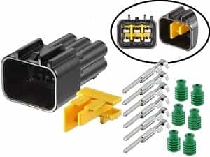 RFW-6P090-M - mannelijke motorfiets connector 6 polig RFW-6P090-M - mannelijke motorfiets connector 6 polig