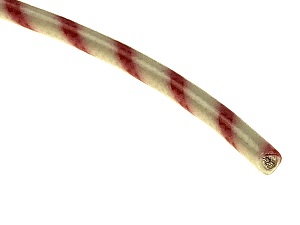 Automotive stator wire 2.50mm2 / AWG 14 (White/Red) Automotive stator wire 2.50mm2 / AWG 14 (White/Red)