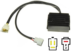 CARR201-DR - Suzuki DR125 DR200 RG125 MOSFET voltage regulator rectifier (SH553B-13, 08D10)