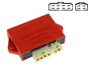 Suzuki VS1400 Intruder VX51L igniter ignition module CDI TCI Box J4T02771 J4T02772 (8 + 4 pins connectors) Suzuki VS1400 Intruder VX51L igniter ignition module CDI TCI Box J4T02771 J4T02772 (8 + 4 pins connectors)