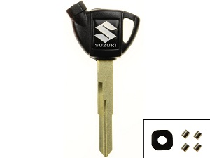 Suzuki Burgman blanco transponder chip key Suzuki Burgman blanco transponder chip key