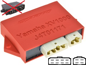 Yamaha XV1000 XV1000SE virago igniter ignition module CDI TCI Box J4T01171 - 1984 1985 1986 1987 1988 Yamaha XV1000 XV1000SE virago igniter ignition module CDI TCI Box J4T01171 - 1984 1985 1986 1987 1988