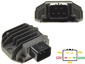 CARR4425W Yamaha YZF-R1 MT10 FZ10 MT-10 FZ-10 XV19 Honda TRX VT750 XL650V Voltage regulator rectifier CARR4425W Yamaha YZF-R1 MT10 FZ10 MT-10 FZ-10 XV19 Honda TRX VT750 XL650V Voltage regulator rectifier