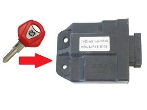 Yamaha X-Max Xmax YP125 YP250 YP125R YP250R 1x key programming → motorbike ECU + immobilizer ring