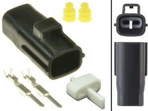 2 pin power connector ZERO motorbike (10-0750401) 2 pin power connector ZERO motorbike (10-0750401)