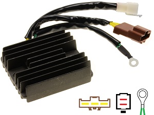 CARR9714-KTM - MOSFET voltage regulator rectifier (SH541SA, BAJA JG402003) CARR9714-KTM - MOSFET voltage regulator rectifier (SH541SA, BAJA JG402003)