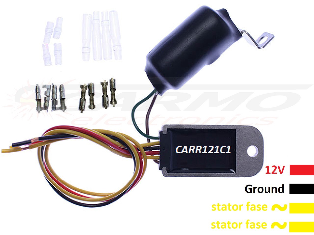 CARR121C1 - 2 fase voltage regulator with capacitor, no batterie needed - for LED lighting - Click Image to Close
