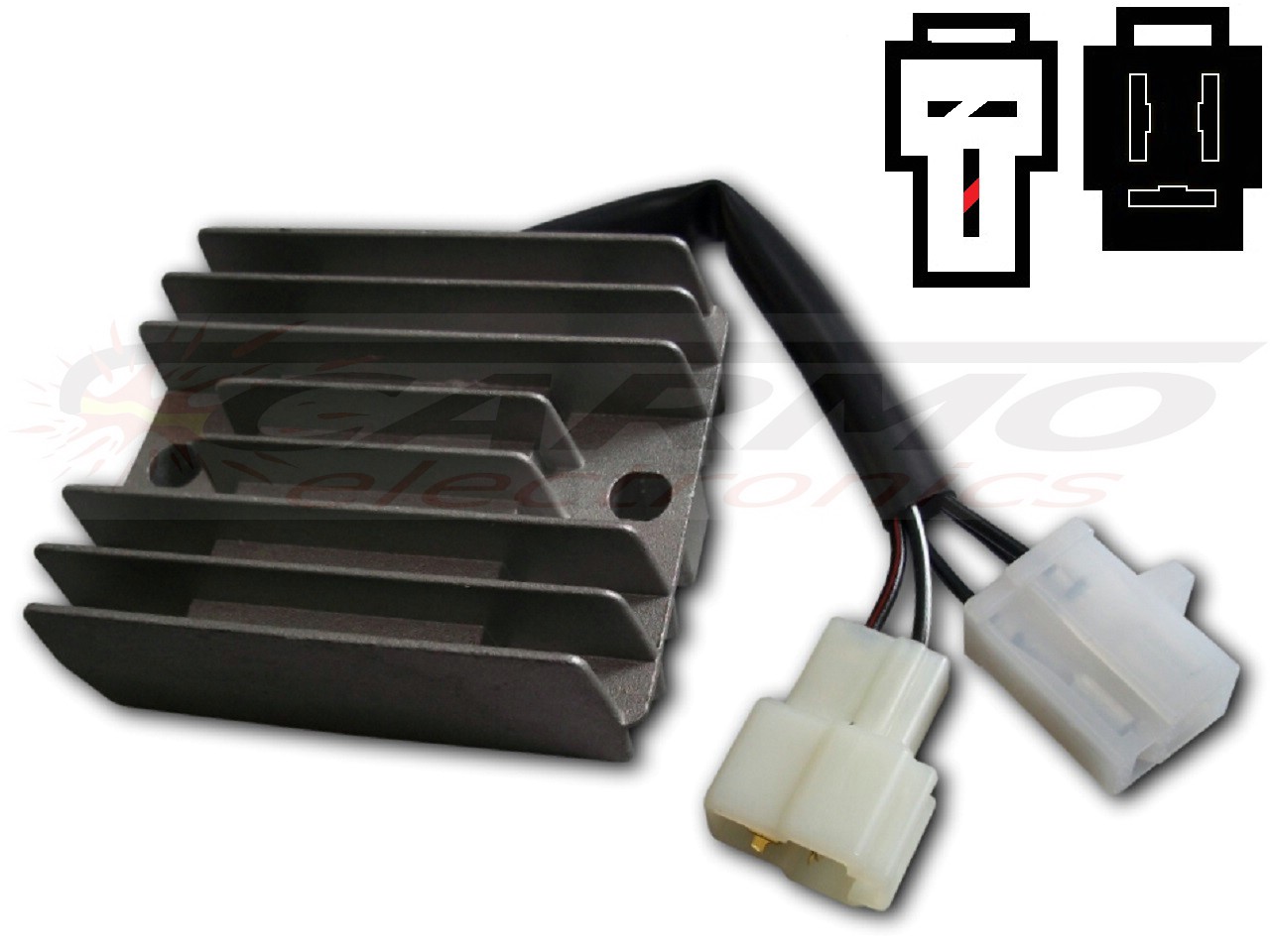 CARR201-SUZ - MOSFET Suzuki Burgman Gamma Voltage regulator rectifier (HB572A-12M2, SH572MB) - Click Image to Close