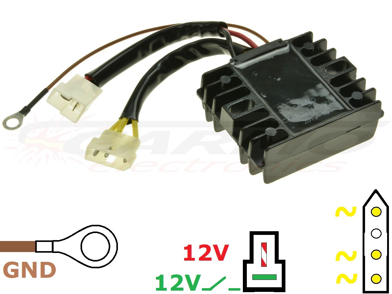 CARR204-BMW F650 F800 MOSFET Voltage regulator rectifier - Click Image to Close