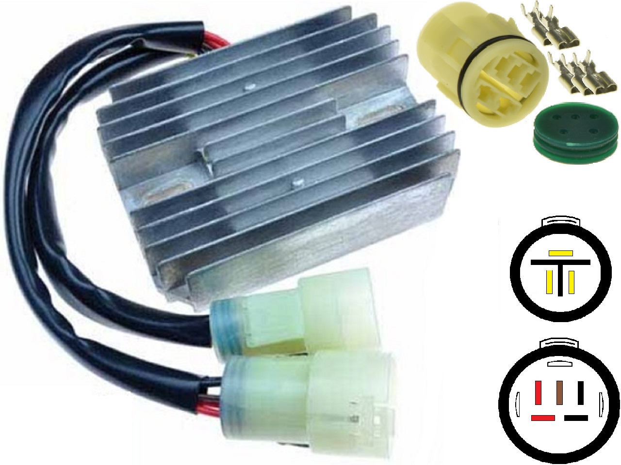 CARR441 - Kawasaki ZX MOSFET Voltage regulator rectifier (SH689-12, 21066-1119) - Click Image to Close