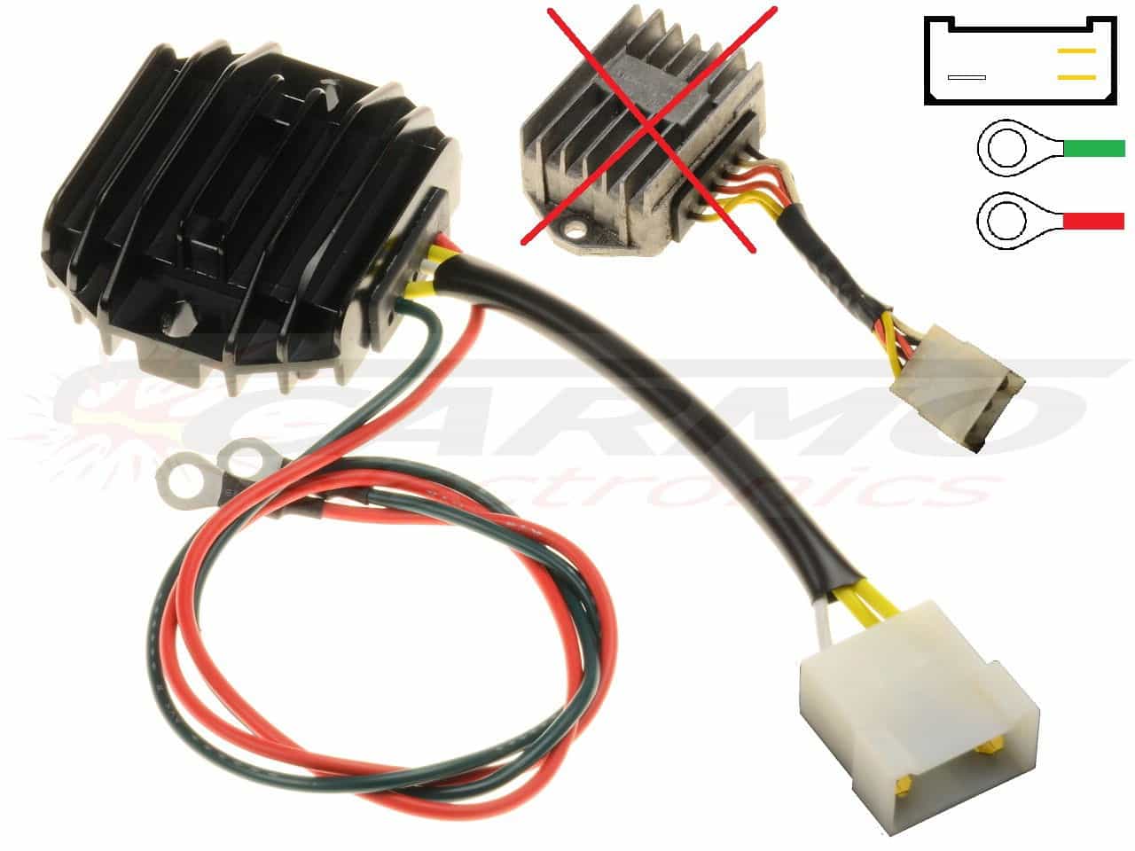 CARR512 Ducati Paso MOSFET Voltage regulator rectifier - Click Image to Close