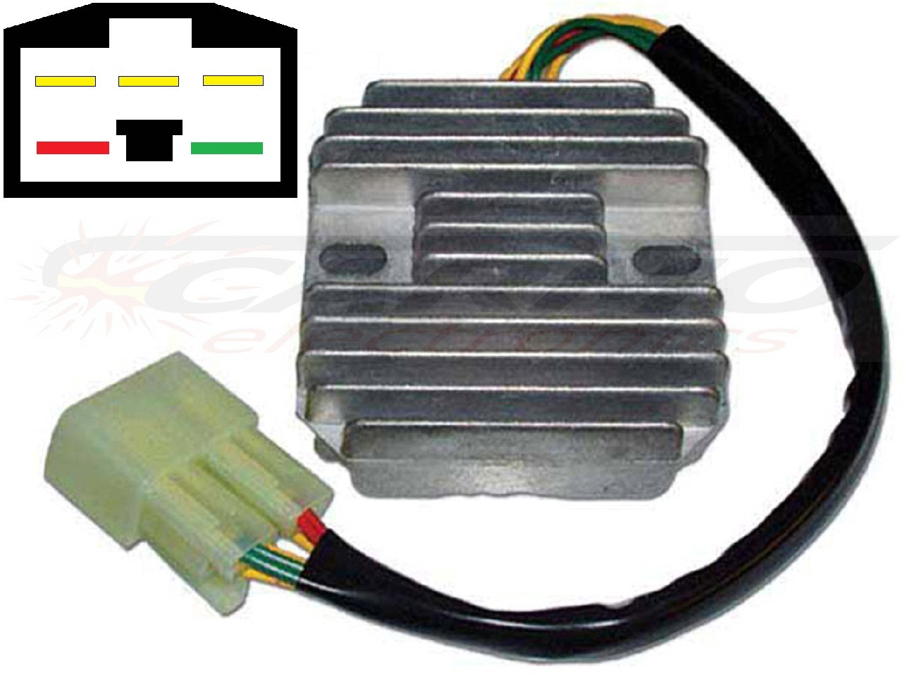 CARR591 Honda VFR400 MOSFET Voltage regulator rectifier - Click Image to Close