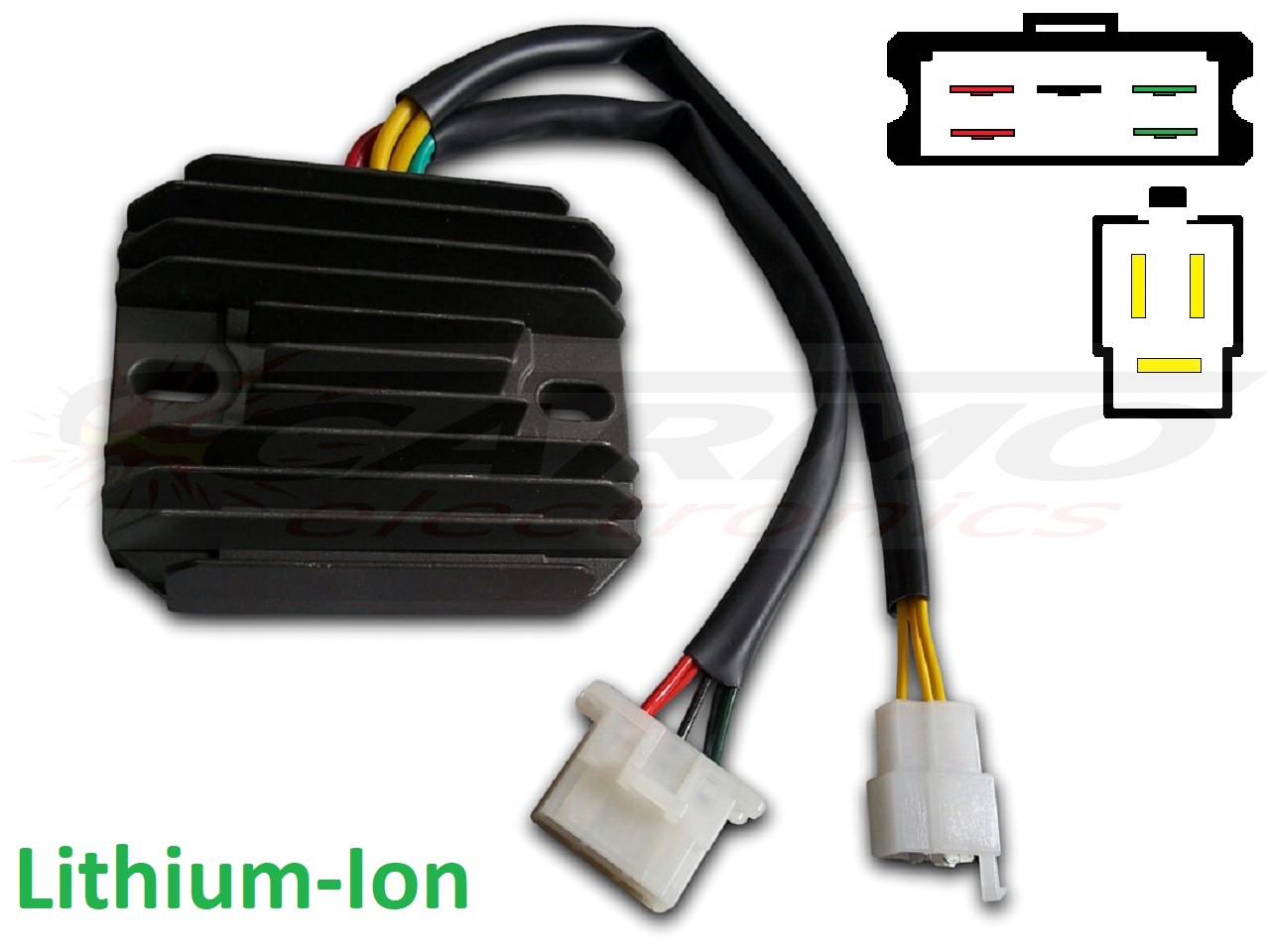 CARR644-LI Transalp Africa twin Shadow Intruder MOSFET Voltage regulator rectifier - Lithium Ion - Click Image to Close