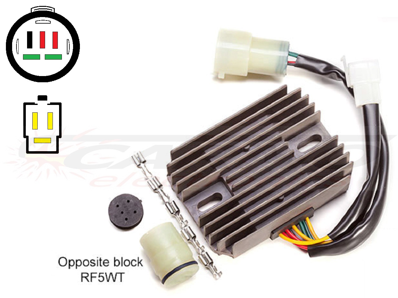 CARR821 Honda XRV750 Africa Twin RD04 MOSFET Voltage regulator rectifier - Click Image to Close