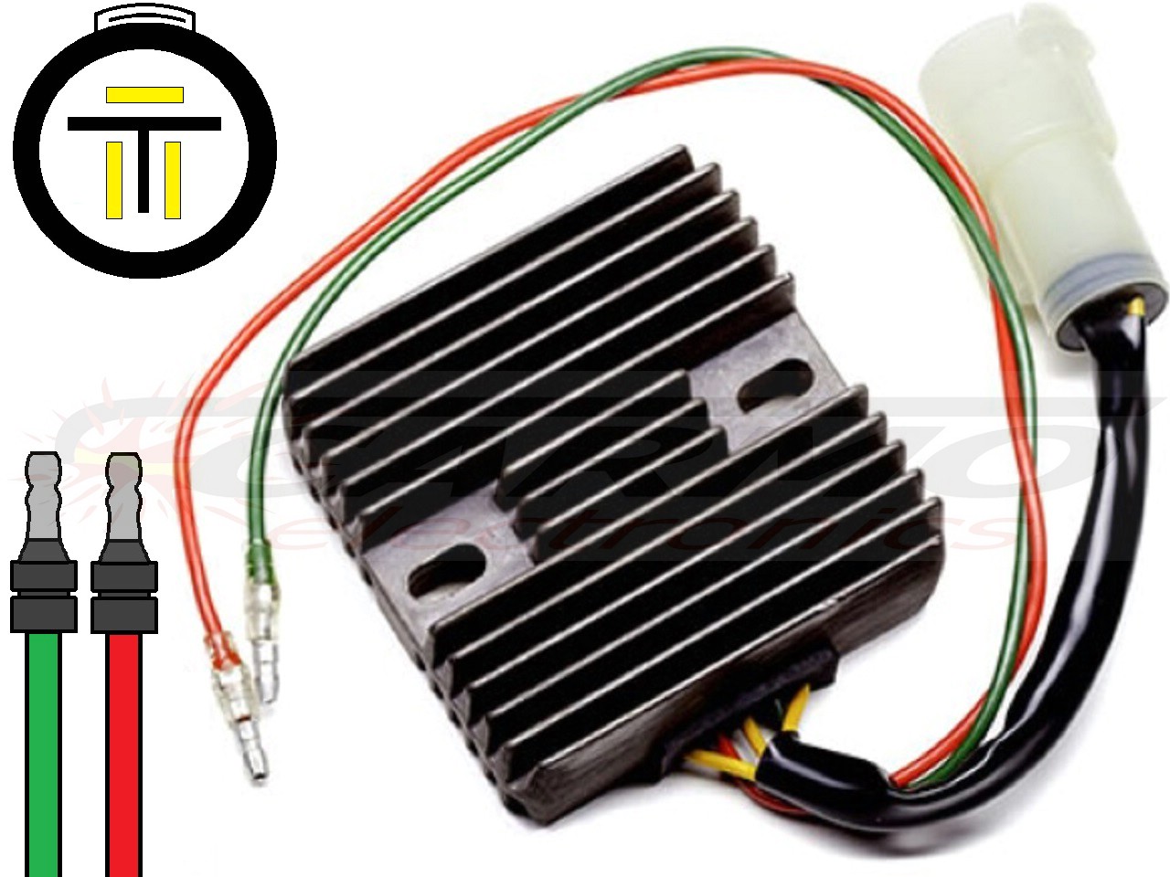 CARR941 Honda TRX300 MOSFET Voltage regulator rectifier - Click Image to Close