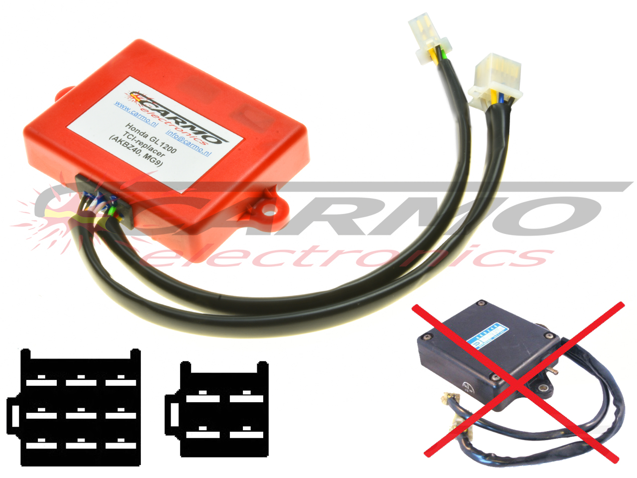 Honda GL1200 igniter ignition module CDI TCI Box (MG9, AKBZ40) - Click Image to Close